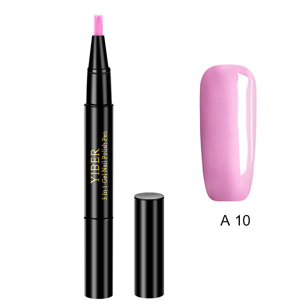 3 In 1 Gel Nail Varnish Pen Glitter One Step Nail Art Gel Polish Hybrid 3 In 1 Gel Nail Varnish Pen Glitter One Step Nail Art Gel Polish Hybrid